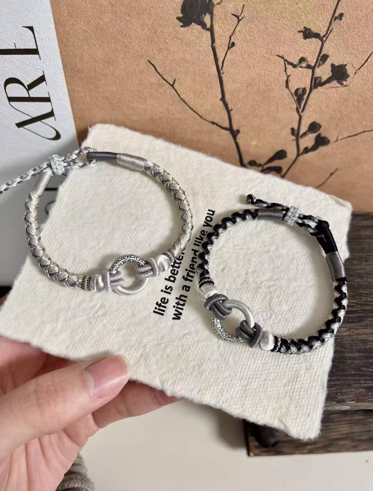 Couples' Bracelets-With you, it's hard not to be happy