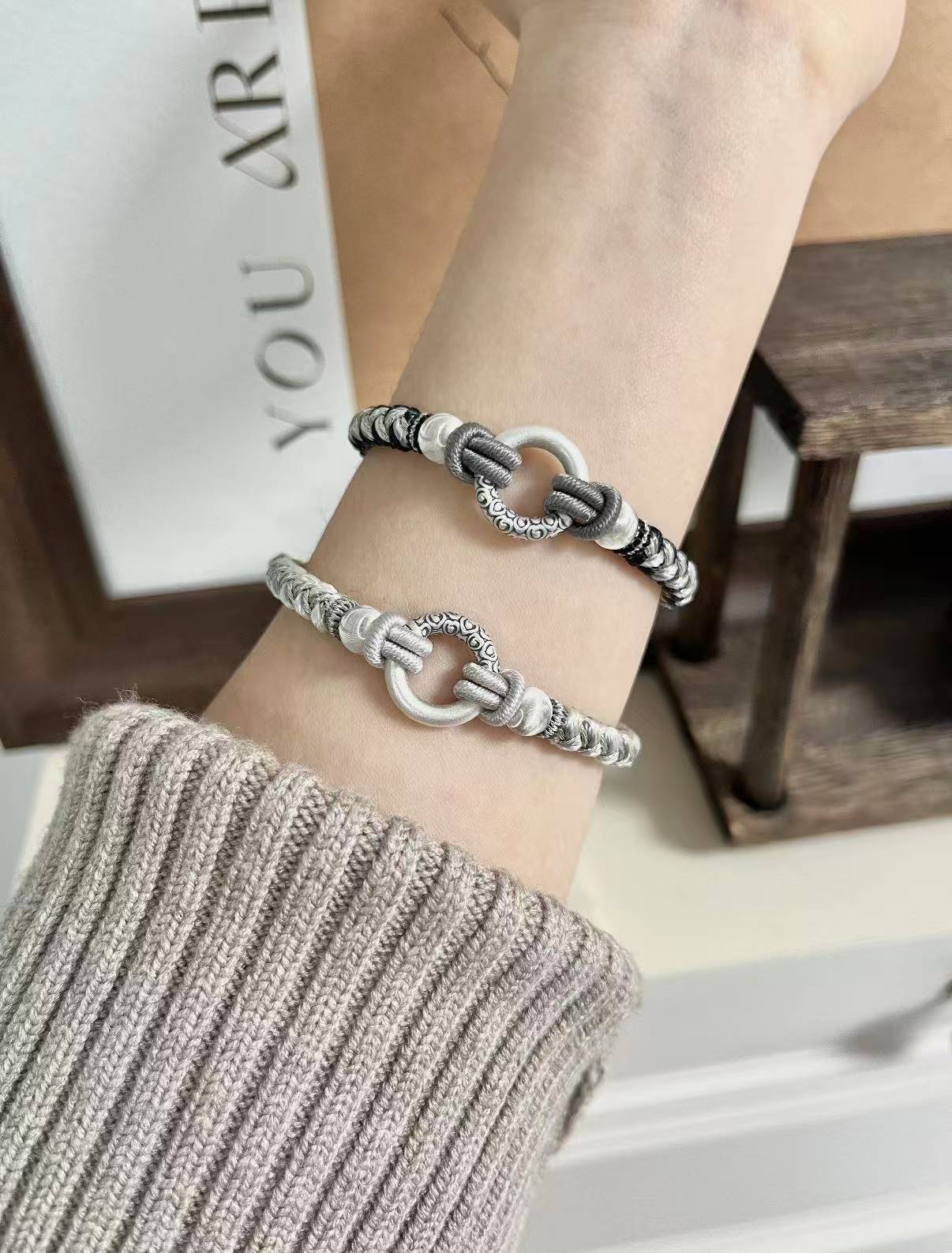 Couples' Bracelets-With you, it's hard not to be happy