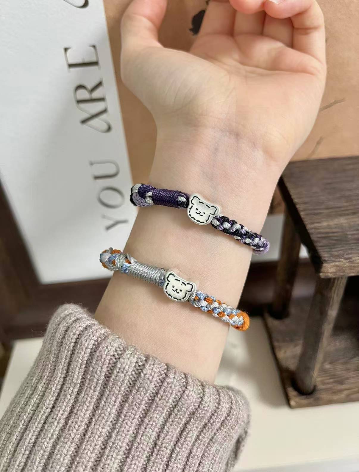 Couples' Bracelets-Loving you means loving you just the way you are.