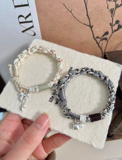 Couples' Bracelets-We're so lucky we met