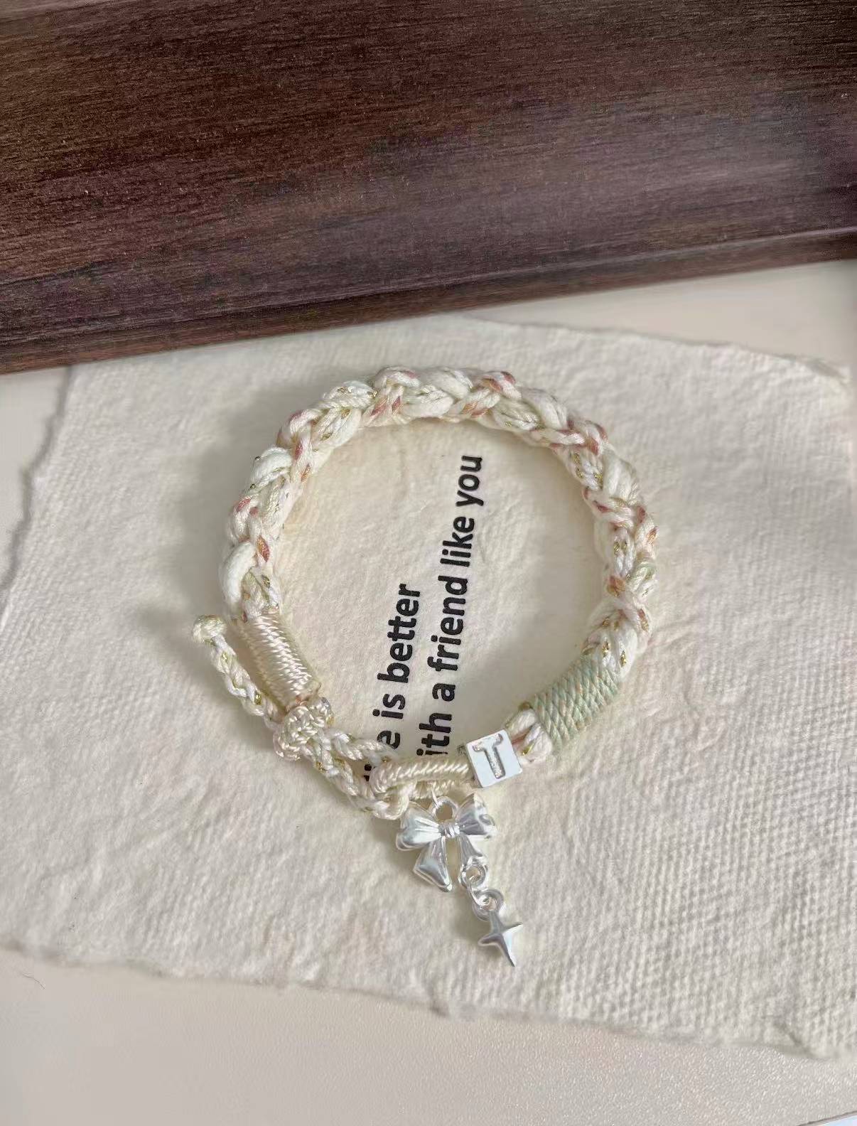 Couples' Bracelets-We're so lucky we met