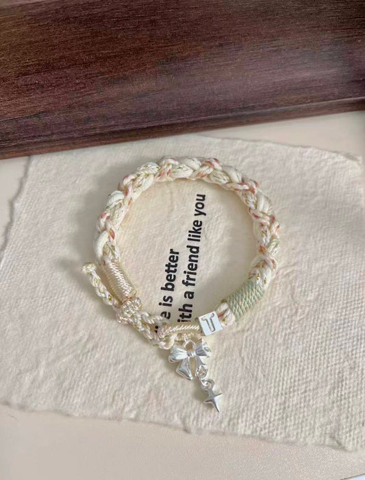 Couples' Bracelets-We're so lucky we met