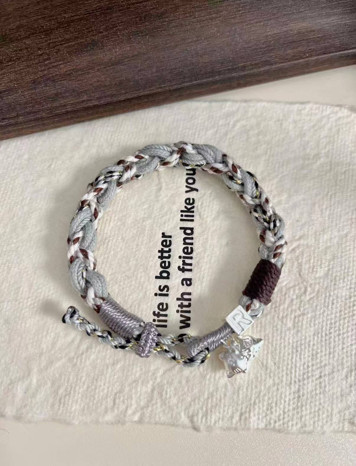 Couples' Bracelets-We're so lucky we met