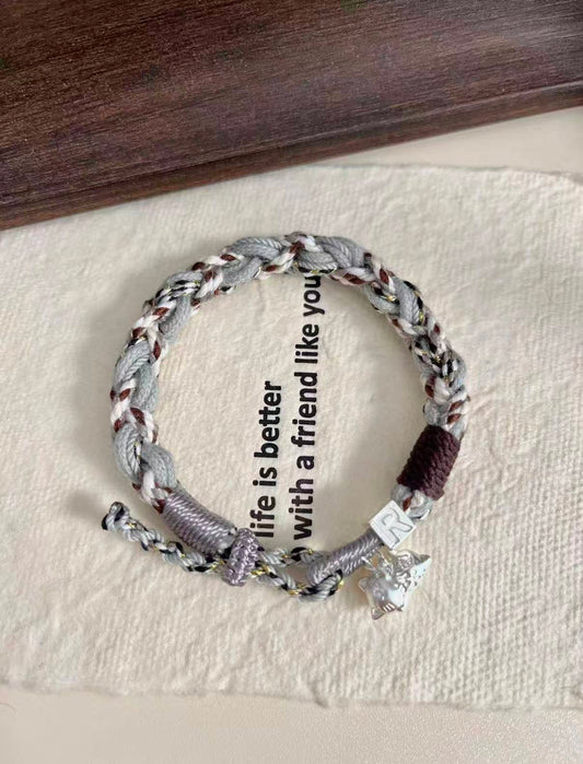 Couples' Bracelets-We're so lucky we met