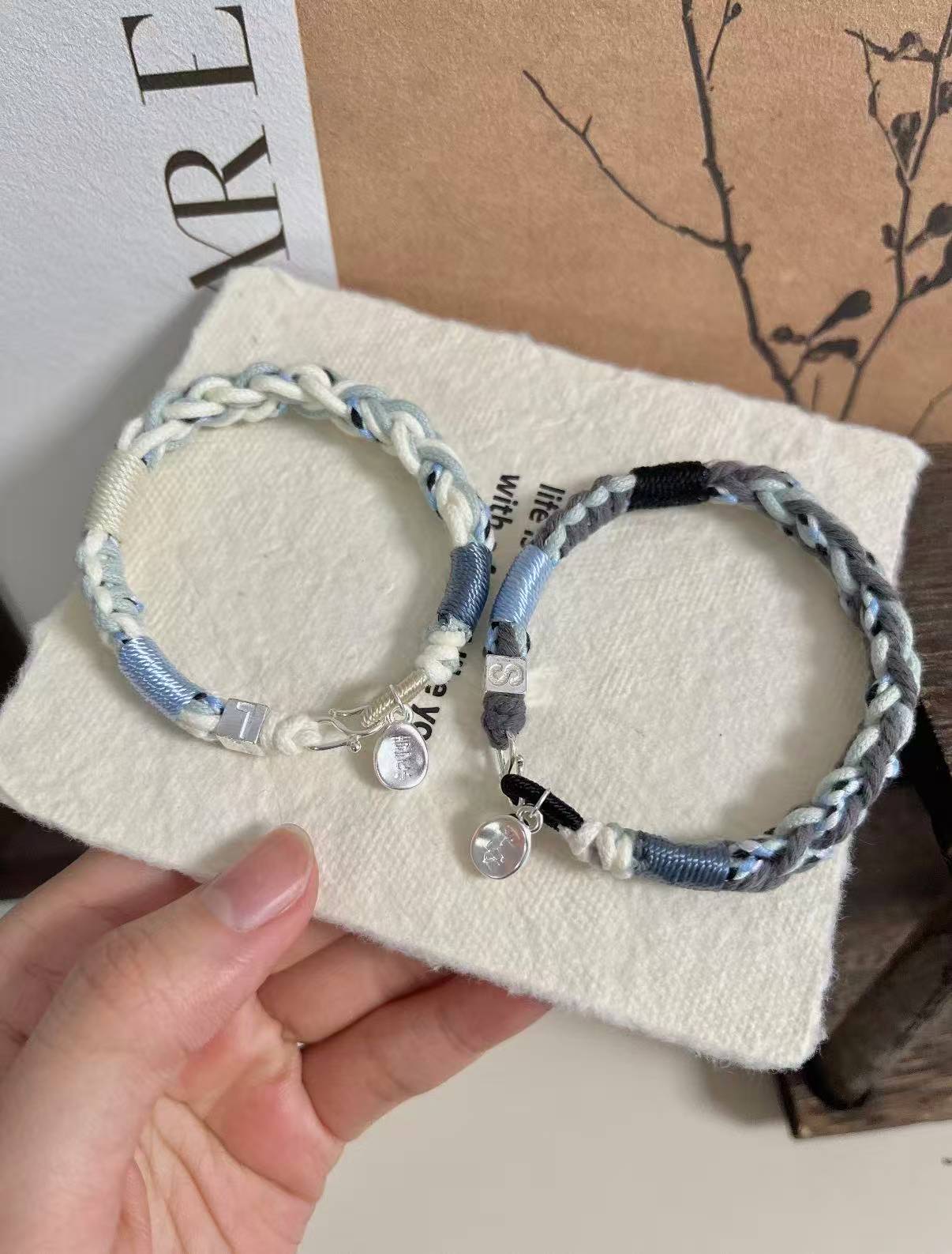 Couples' Bracelets-Happiness is having you by my side