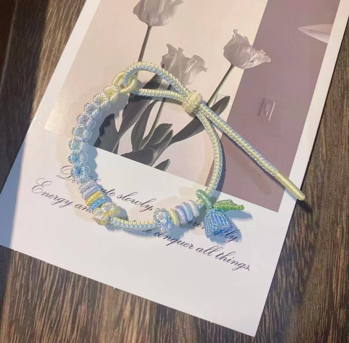 Cartoon Version-Blue Flowers